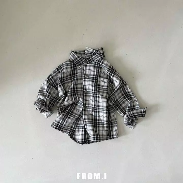 From I - Korean Children Fashion - #fashionkids - Check Shirt