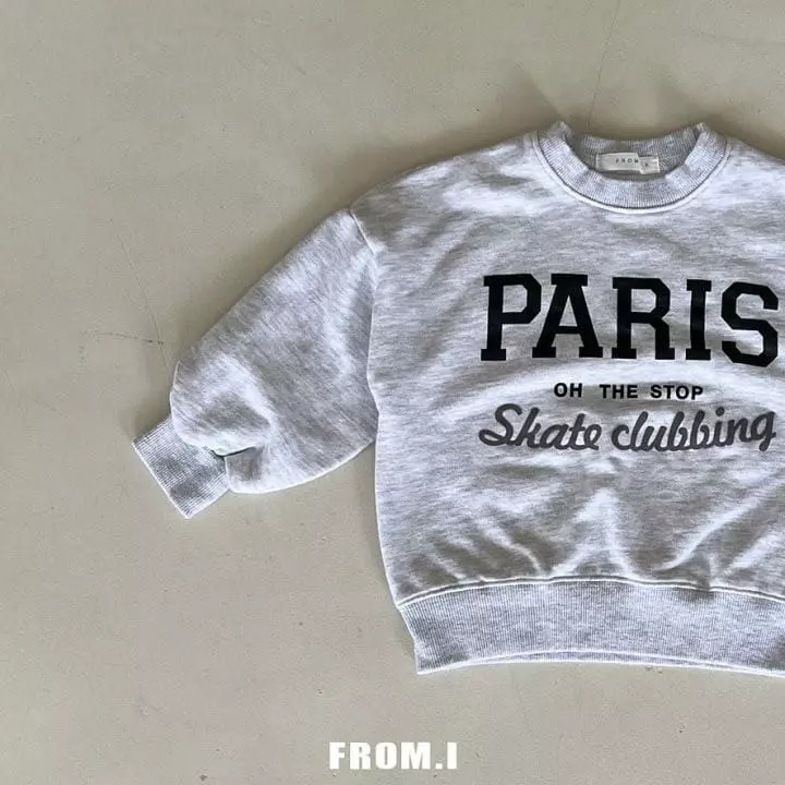 From I - Korean Children Fashion - #kidsshorts - Paris Sweatshirt - 3