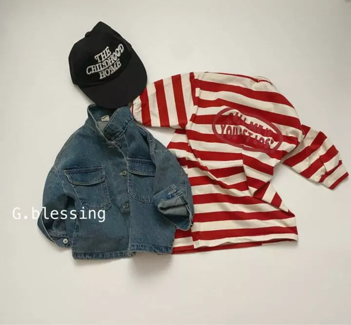 G Blessing - Korean Children Fashion - #Kfashion4kids - 505 Denim Jacket - 9