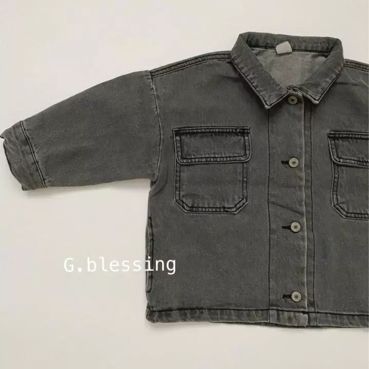 G Blessing - Korean Children Fashion - #childrensboutique - 505 Denim Jacket - 2
