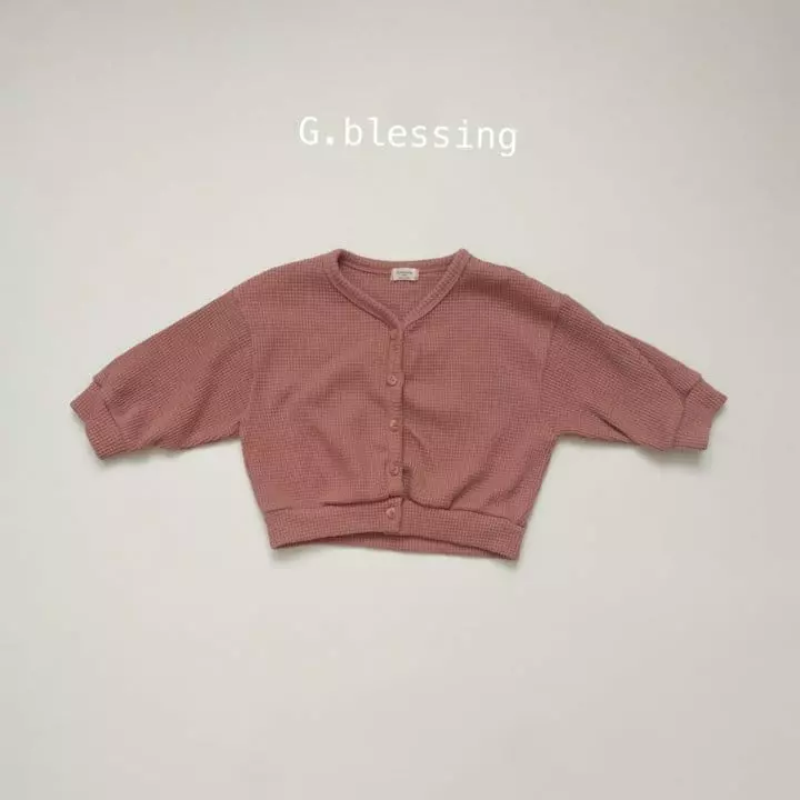 G Blessing - Korean Children Fashion - #childrensboutique - To B Waffle Cardigan