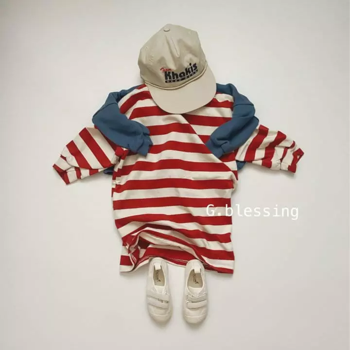 G Blessing - Korean Children Fashion - #kidzfashiontrend - Call Me Stripes One-piece - 10