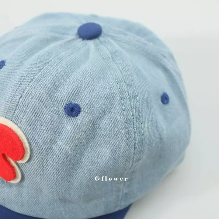 G Flower - Korean Children Fashion - #childofig - Denim Patch Ball Cap - 5