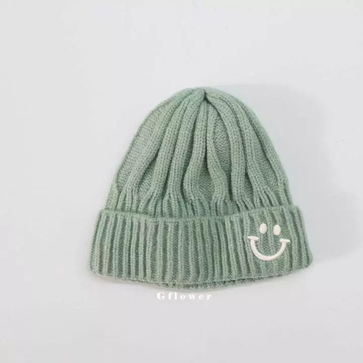 G Flower - Korean Children Fashion - #childofig - Embrodiery Smile Beanie - 3