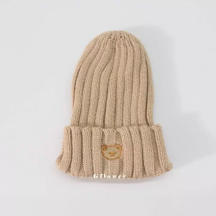 G Flower - Korean Children Fashion - #childofig - Embrodiery Bear Beanie