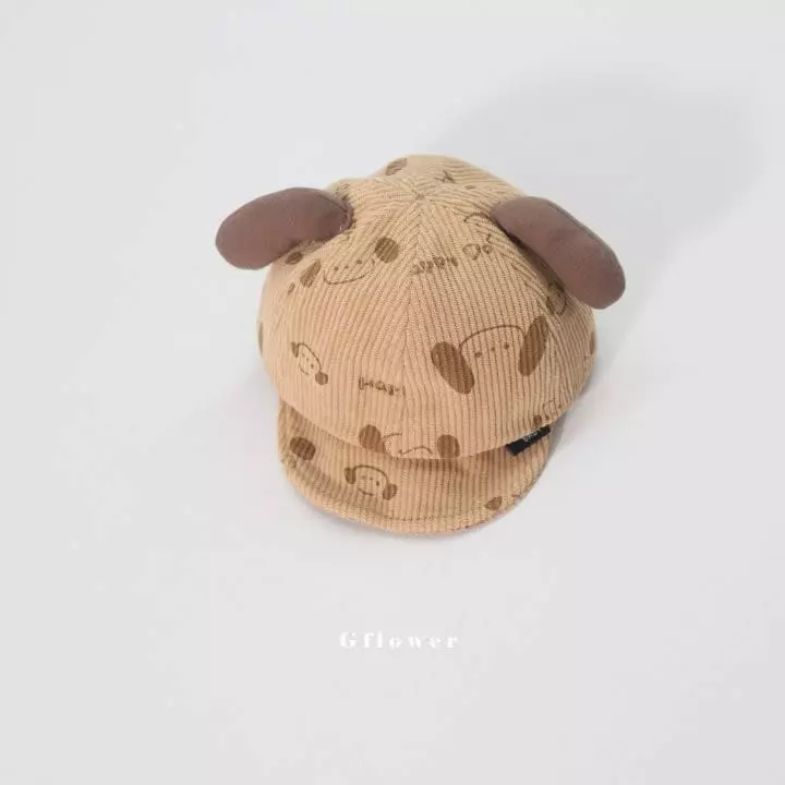 G Flower - Korean Children Fashion - #childrensboutique - Aga Rib Puppy Ball Cap - 12