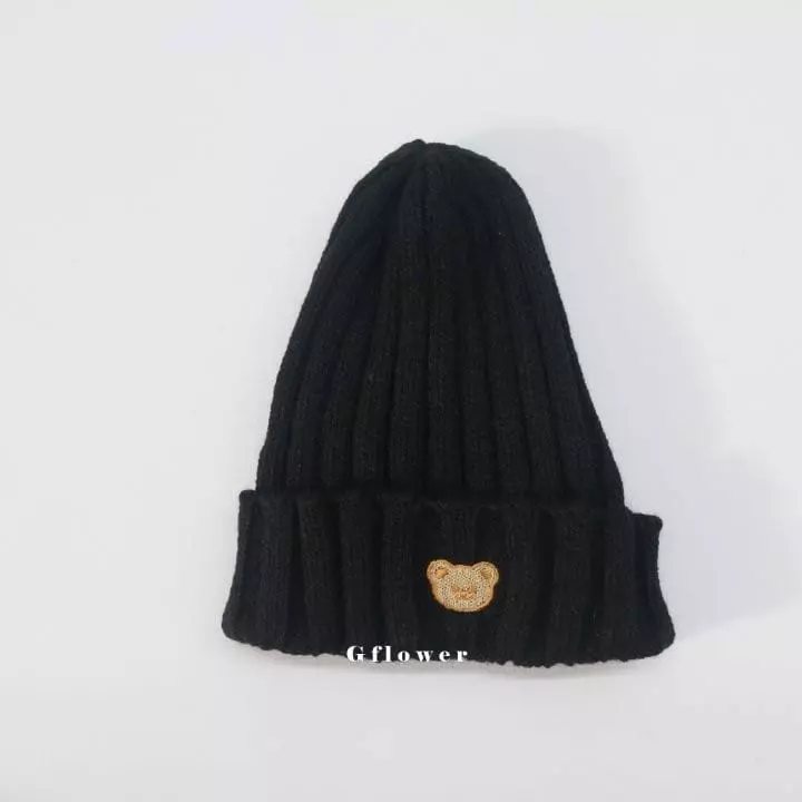 G Flower - Korean Children Fashion - #childrensboutique - Embrodiery Bear Beanie - 3
