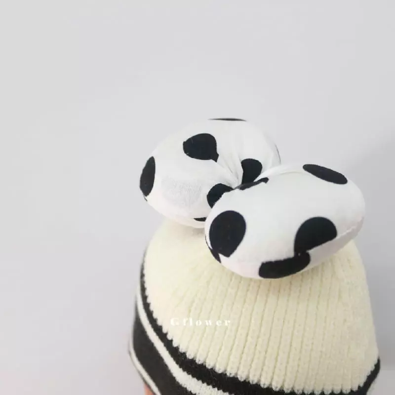 G Flower - Korean Children Fashion - #childrensboutique - Dot Ribbon Beanie