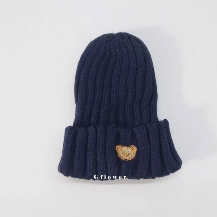 G Flower - Korean Children Fashion - #childrensboutique - Embrodiery Bear Beanie - 4