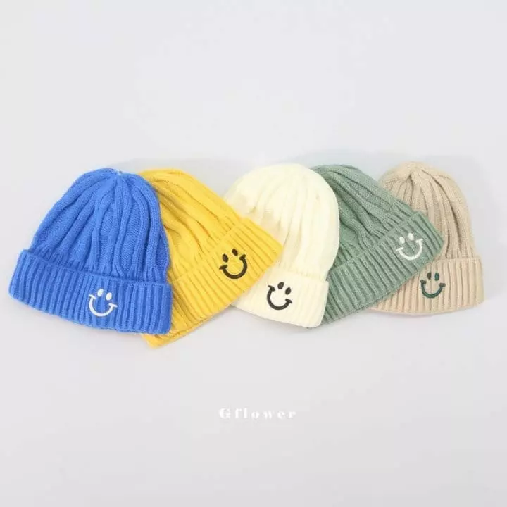 G Flower - Korean Children Fashion - #discoveringself - Embrodiery Smile Beanie - 6