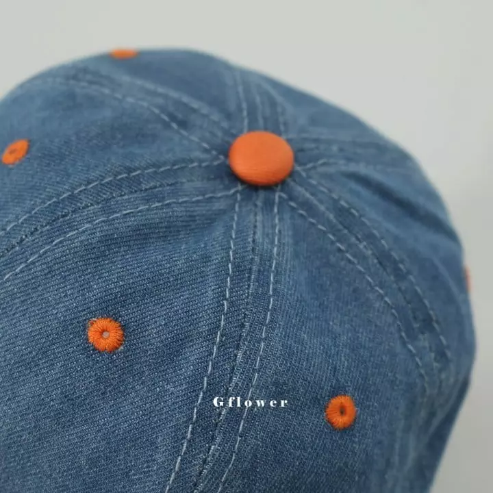 G Flower - Korean Children Fashion - #fashionkids - Denim Patch Ball Cap - 9