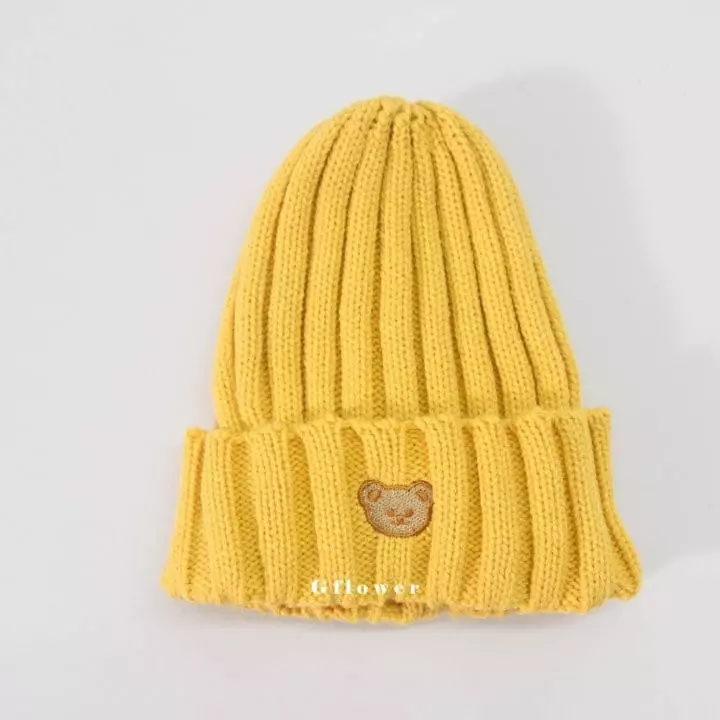 G Flower - Korean Children Fashion - #fashionkids - Embrodiery Bear Beanie - 6