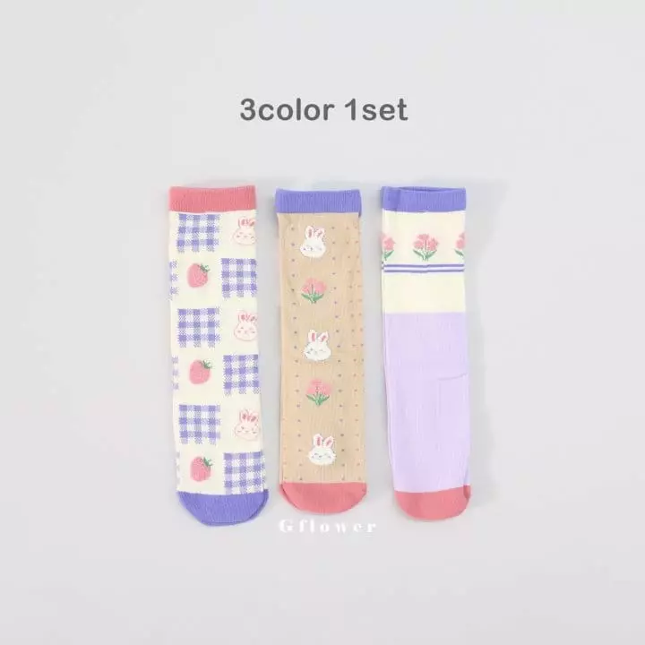 G Flower - Korean Children Fashion - #kidzfashiontrend - Rabbit Knee Socks - 3