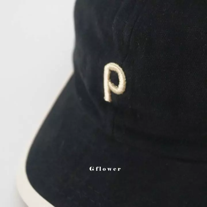 G Flower - Korean Children Fashion - #kidzfashiontrend - P Embrodiery Cap