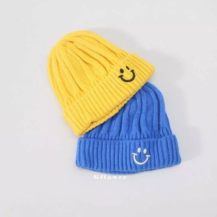 G Flower - Korean Children Fashion - #kidzfashiontrend - Embrodiery Smile Beanie - 10