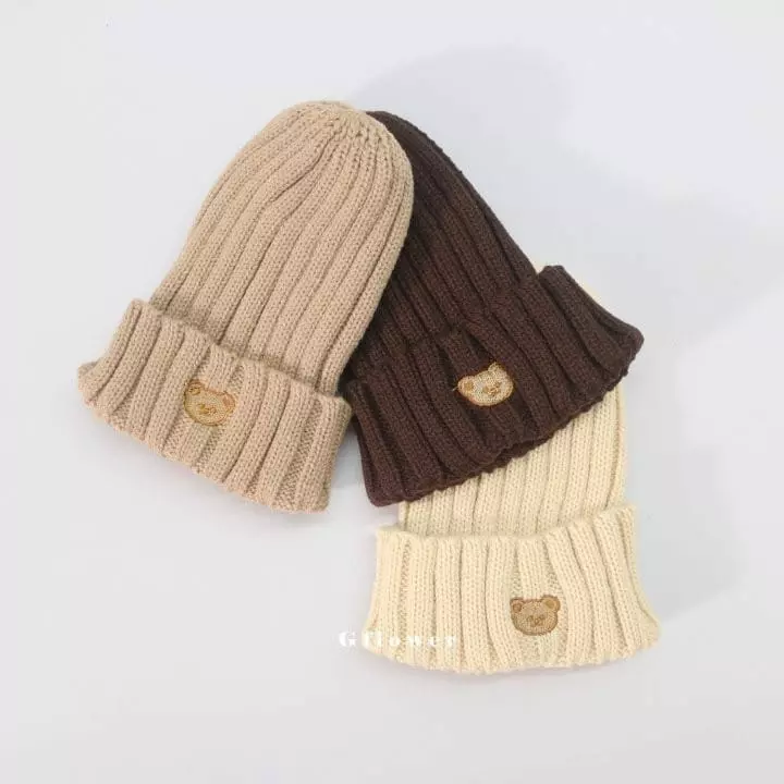 G Flower - Korean Children Fashion - #magicofchildhood - Embrodiery Bear Beanie - 12