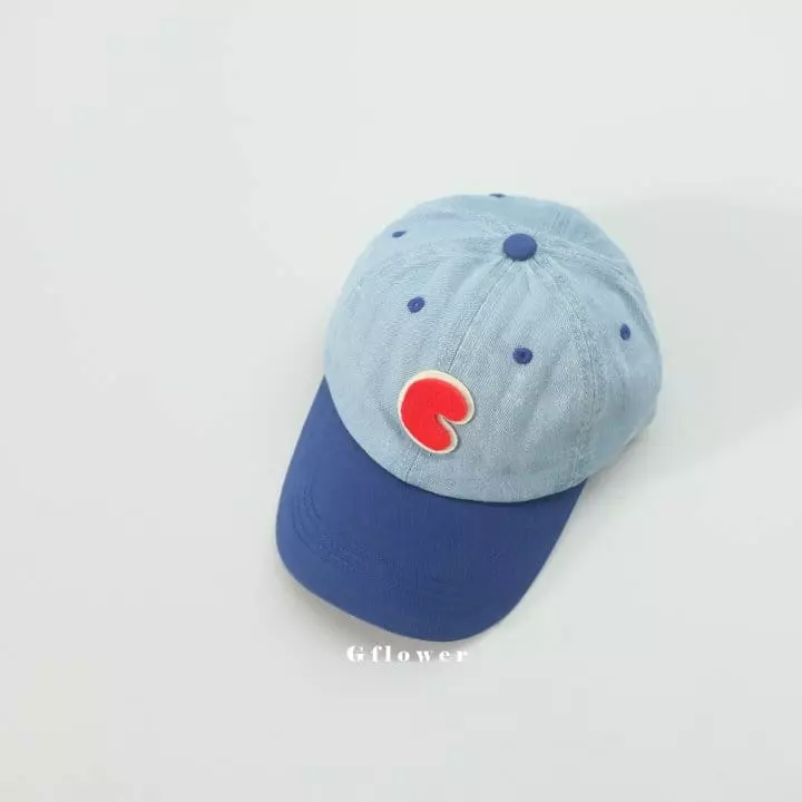 G Flower - Korean Children Fashion - #toddlerclothing - Denim Patch Ball Cap - 4