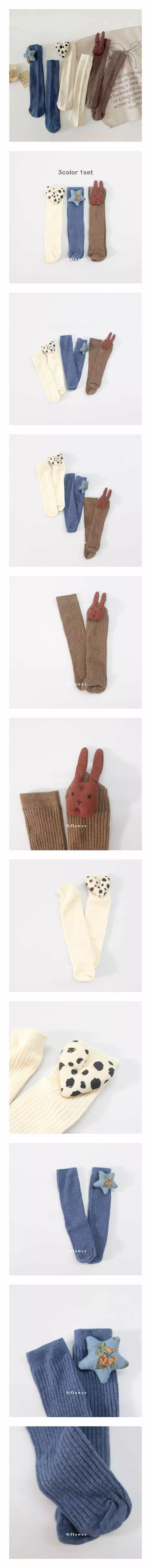 G Flower - Korean Children Fashion - #stylishchildhood - Som Doll Knee Socks 1