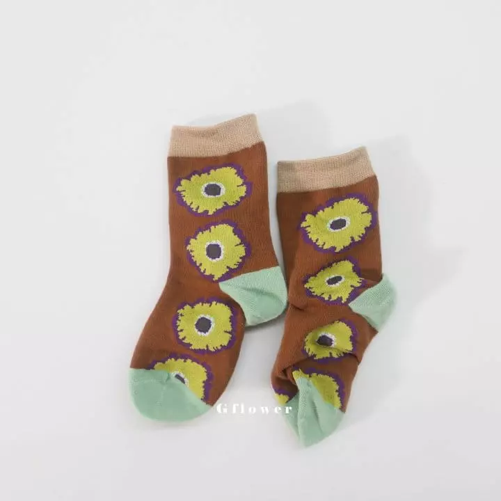 G Flower - Korean Children Fashion - #todddlerfashion - Flower Socks Set - 10