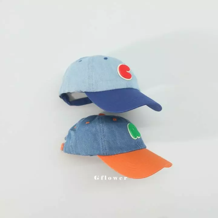 G Flower - Korean Children Fashion - #toddlerclothing - Denim Patch Ball Cap - 3