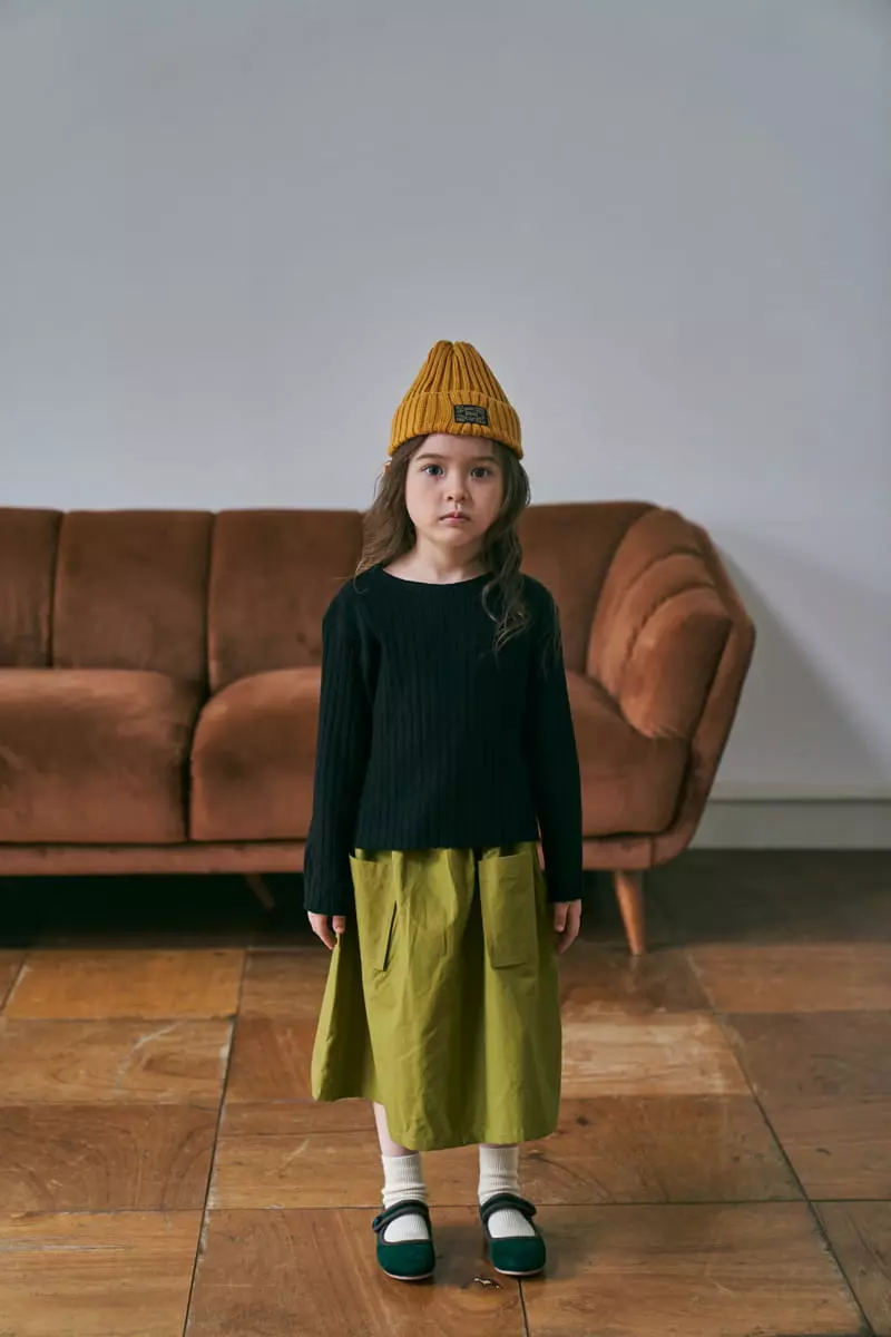 Green Tomato - Korean Children Fashion - #childrensboutique - Rib Top Bottom Set - 8