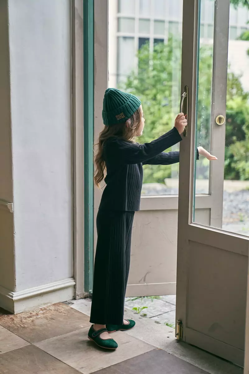 Green Tomato - Korean Children Fashion - #magicofchildhood - Rib Top Bottom Set