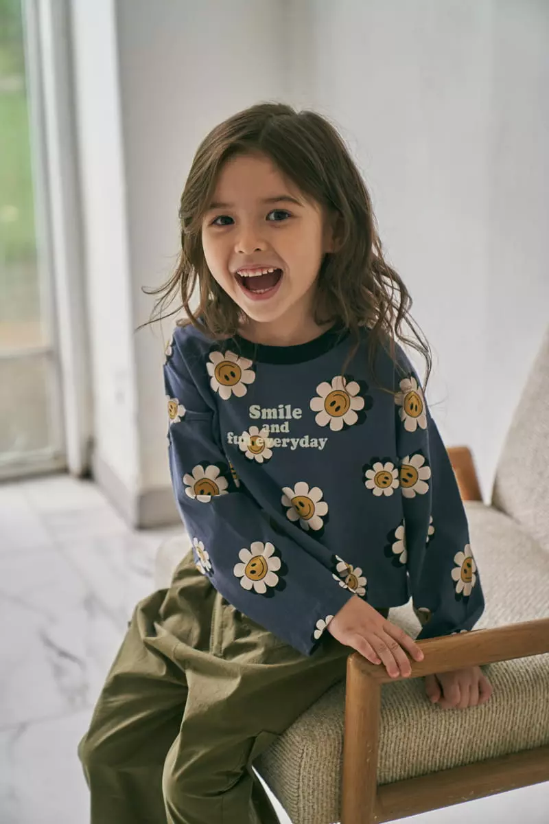 Green Tomato - Korean Children Fashion - #minifashionista - Flower Crop Tee - 5