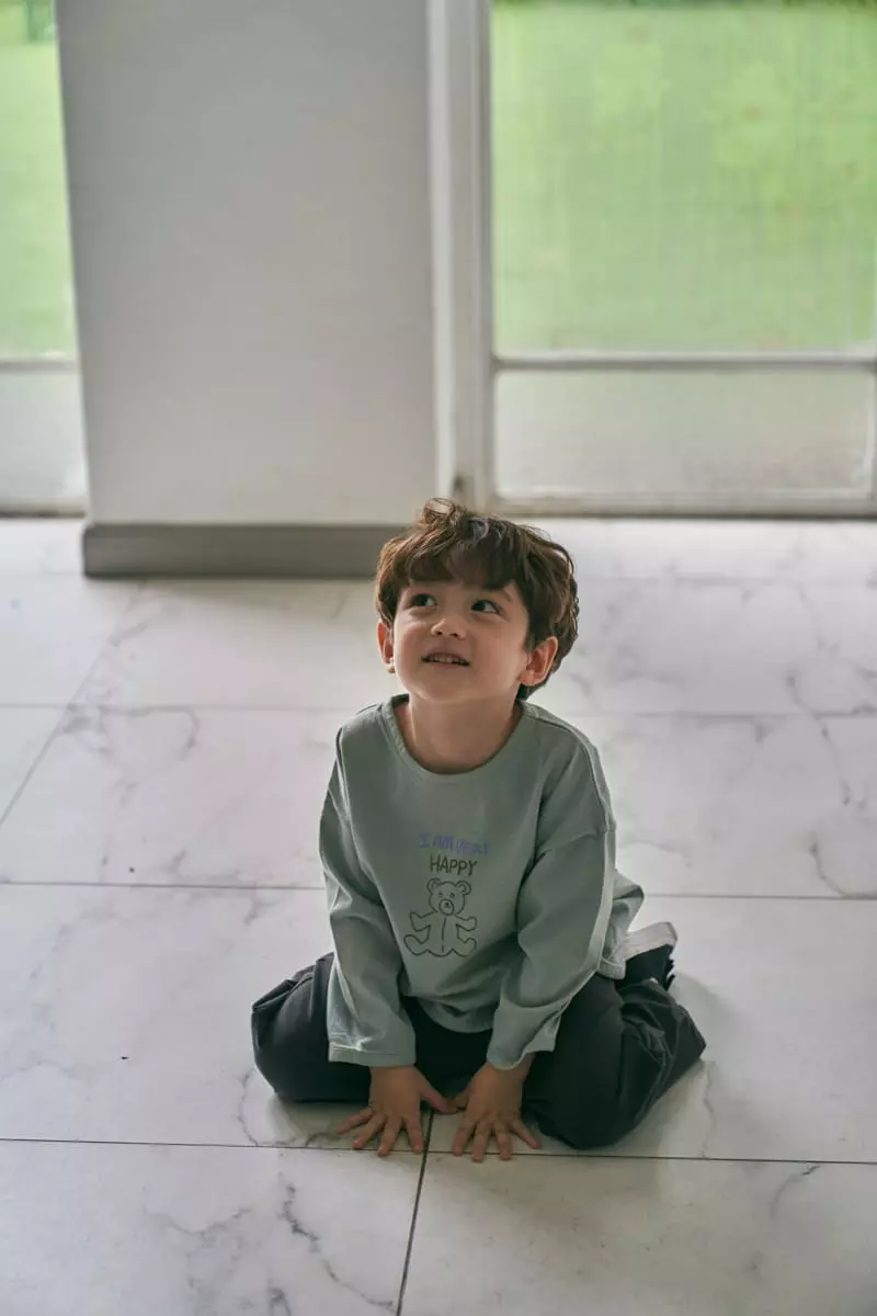 Green Tomato - Korean Children Fashion - #todddlerfashion - Bear Tee - 11