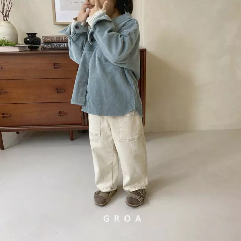 Groa - Korean Children Fashion - #childofig - Corduroy Shirt - 12