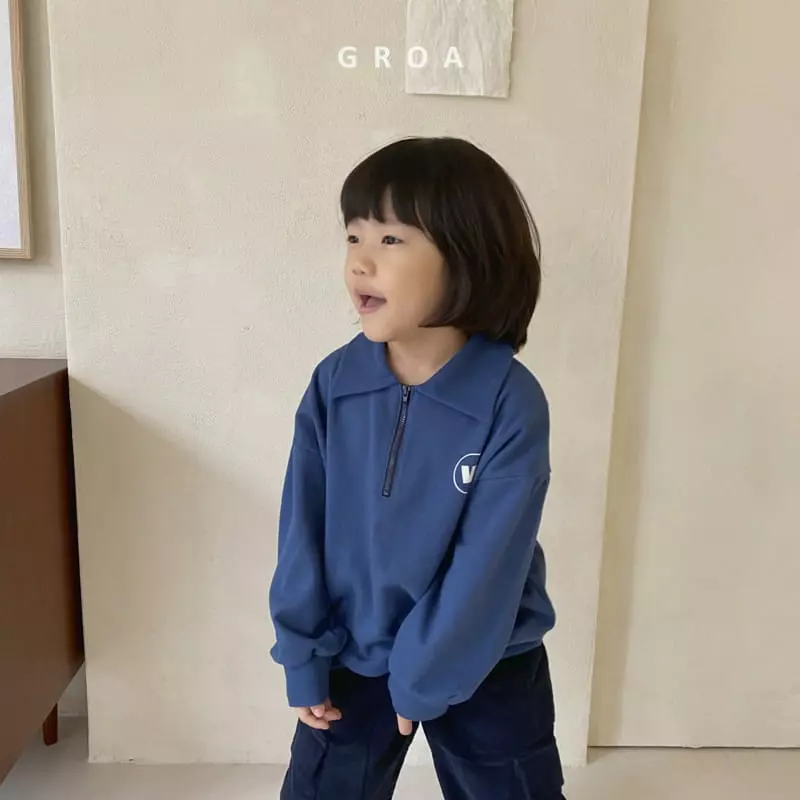 Groa - Korean Children Fashion - #designkidswear - W Half Sweatshirt - 11