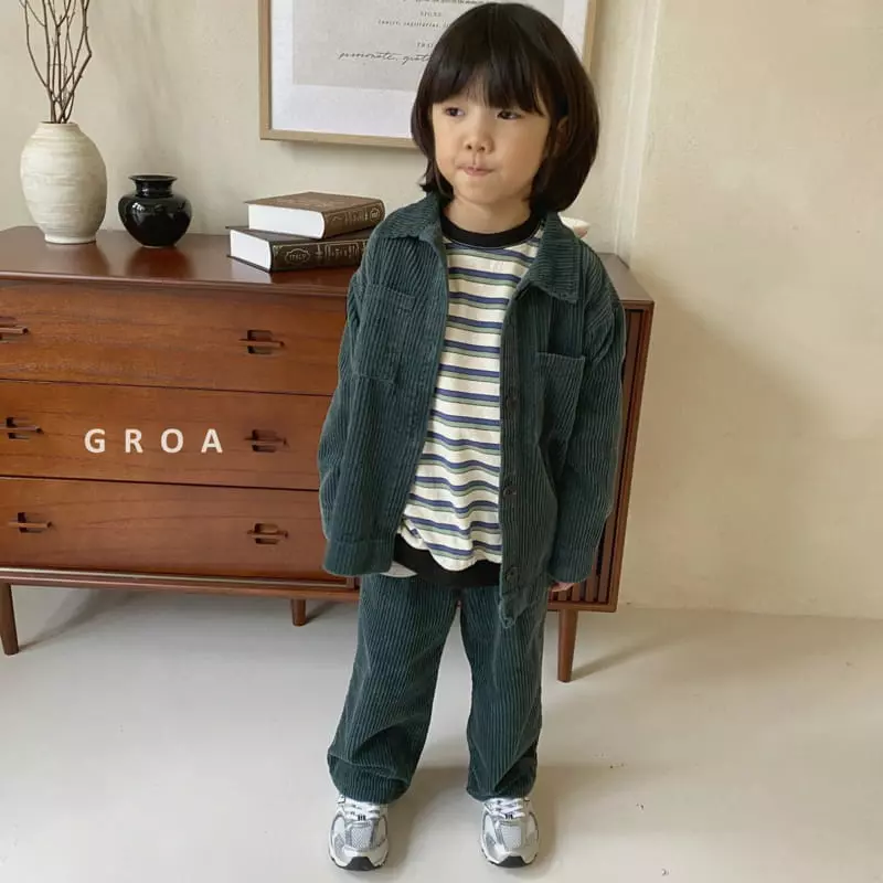 Groa - Korean Children Fashion - #magicofchildhood - Corduroy Jacket - 7