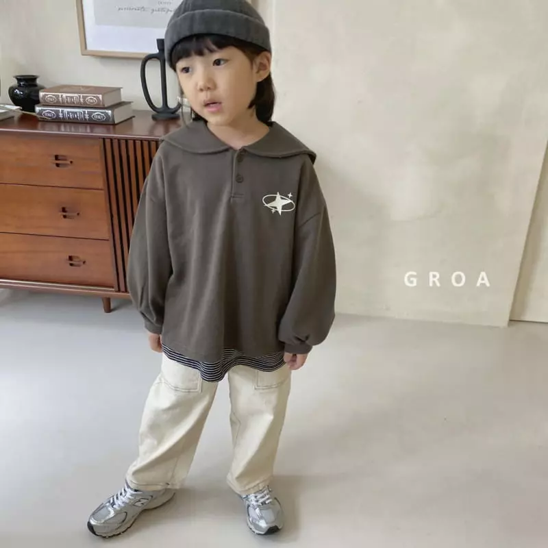 Groa - Korean Children Fashion - #minifashionista - Sailor Sweatshirt - 5