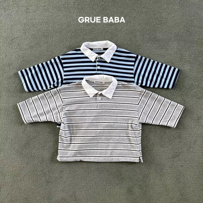 Grue Baba - Korean Children Fashion - #Kfashion4kids - Paul Collar Tee - 9