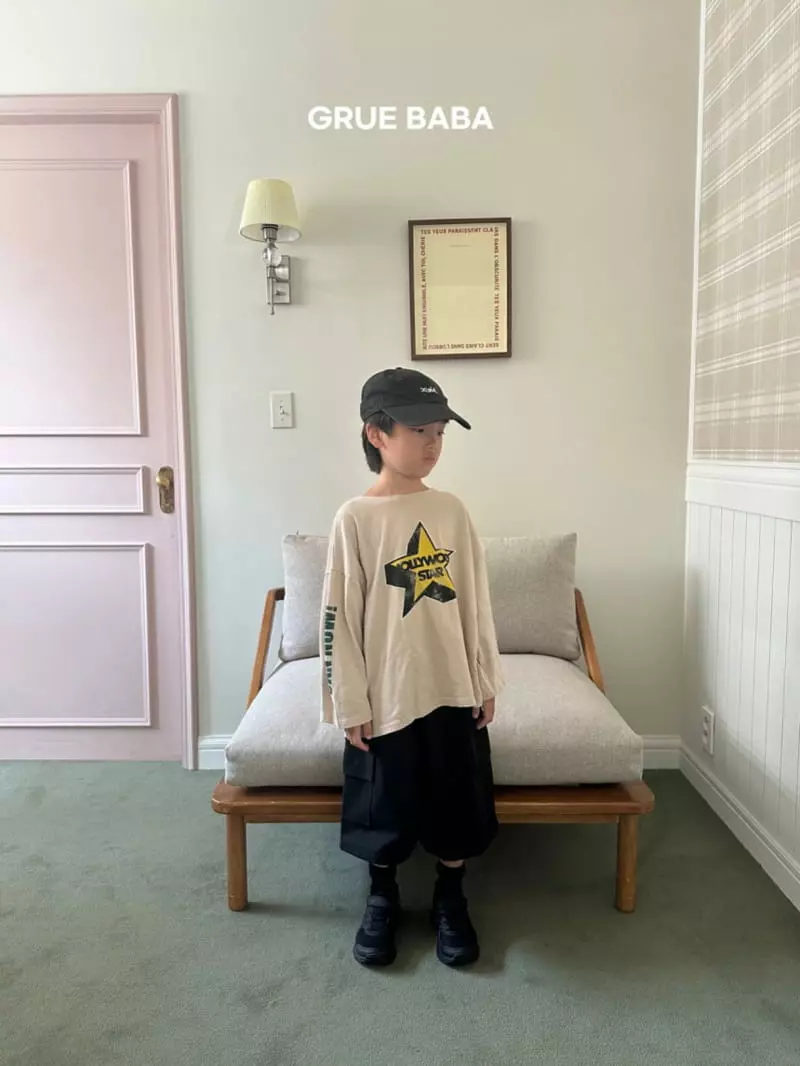 Grue Baba - Korean Children Fashion - #kidsshorts - Hollywood Tee - 3