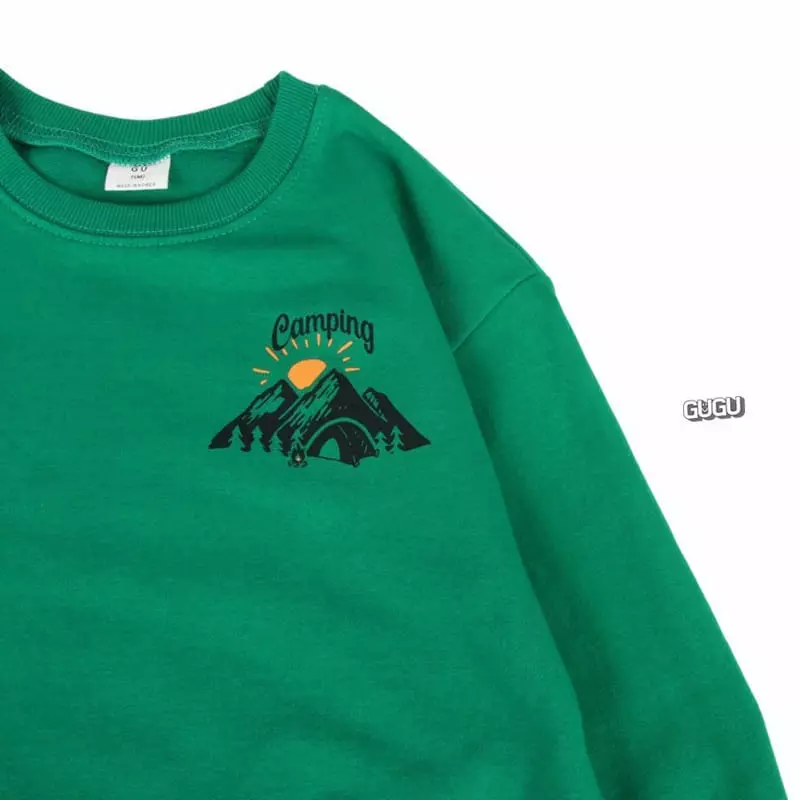 Gugu Kids - Korean Children Fashion - #fashionkids - Camping Top Bottom Set - 7