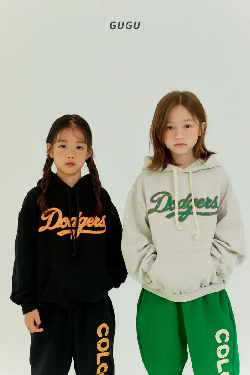 Gugu Kids - Korean Children Fashion - #kidsshorts - Dodgers Hoody Tee with Mom - 8