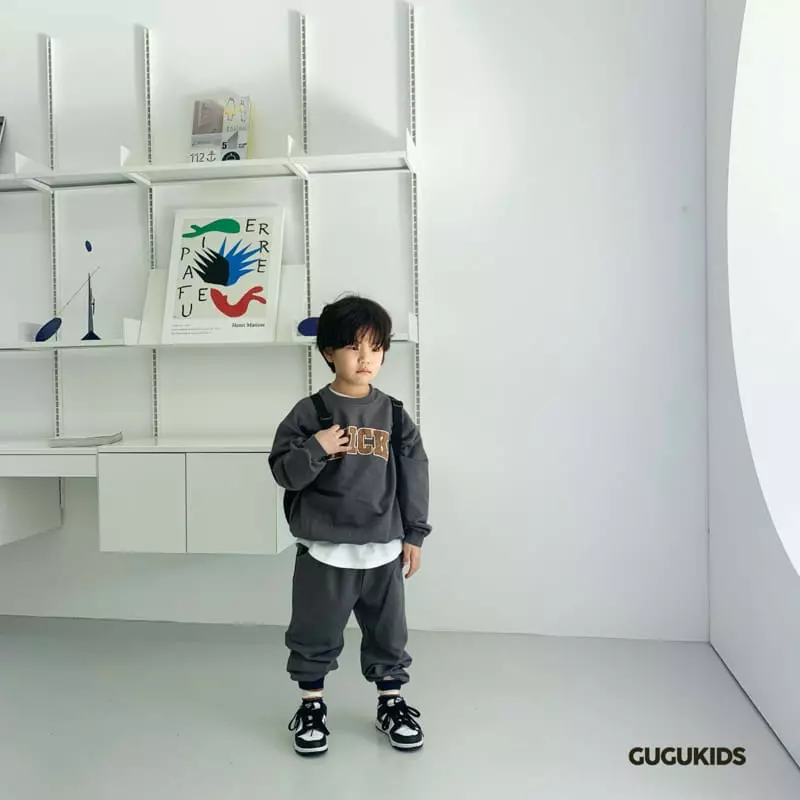 Gugu Kids - Korean Children Fashion - #kidzfashiontrend - Nix Top Bottom Set with Mom - 11