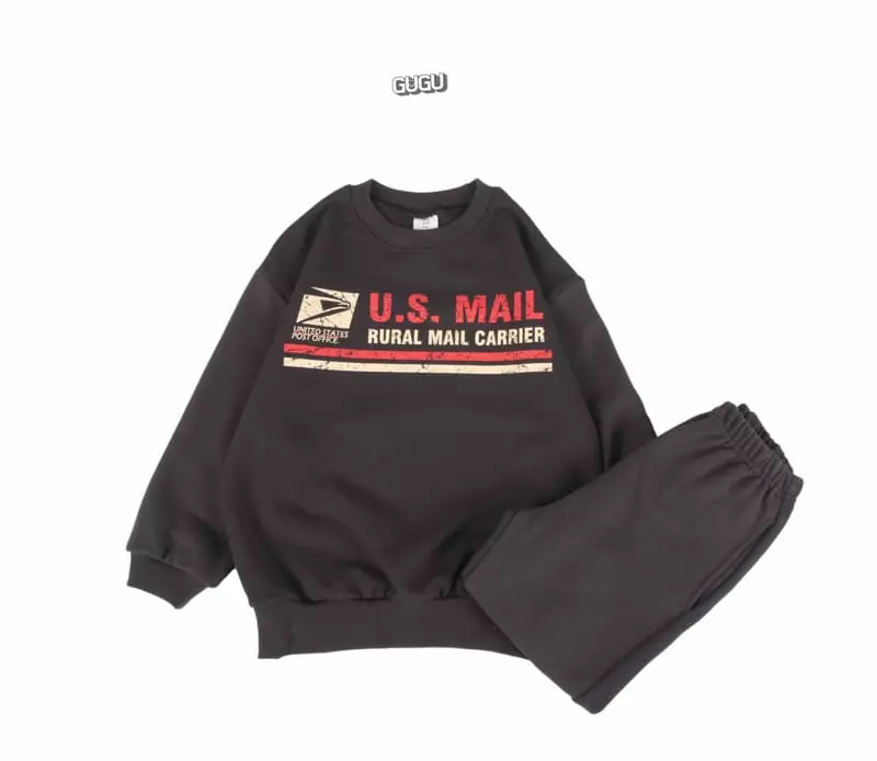 Gugu Kids - Korean Children Fashion - #todddlerfashion - Fost Man Top Bottom Set - 3