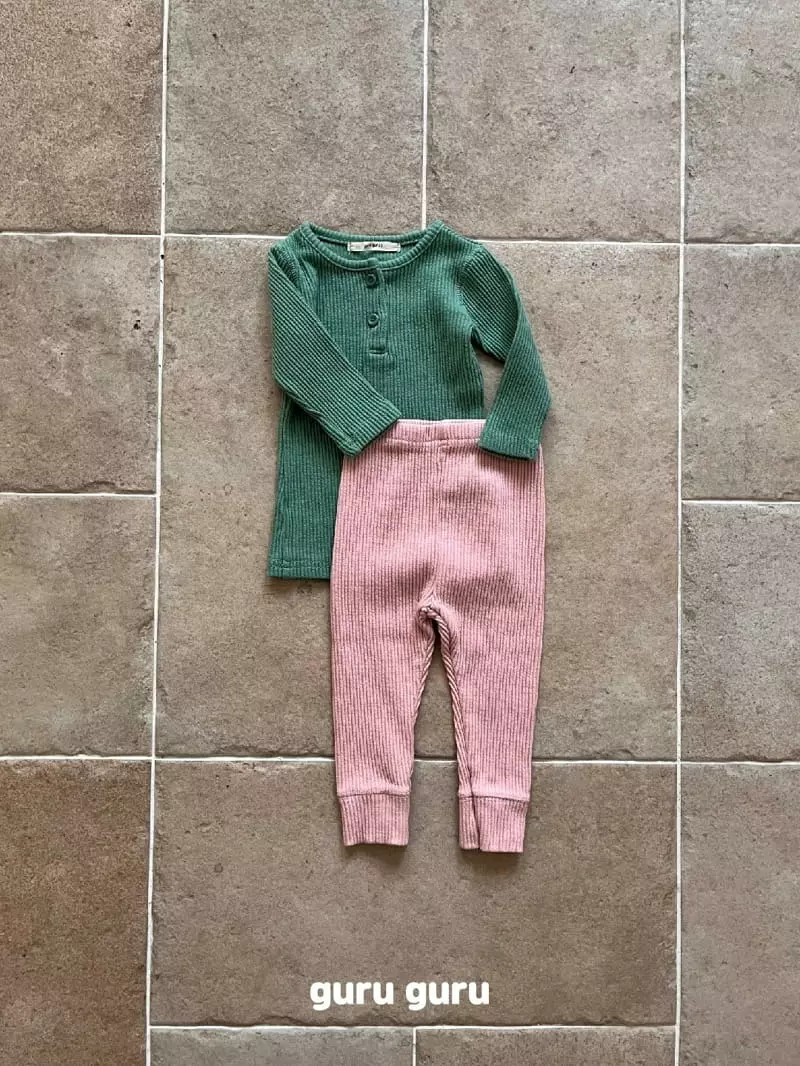 Guru Guru - Korean Baby Fashion - #babyfever - Color Top Bottom Set - 5