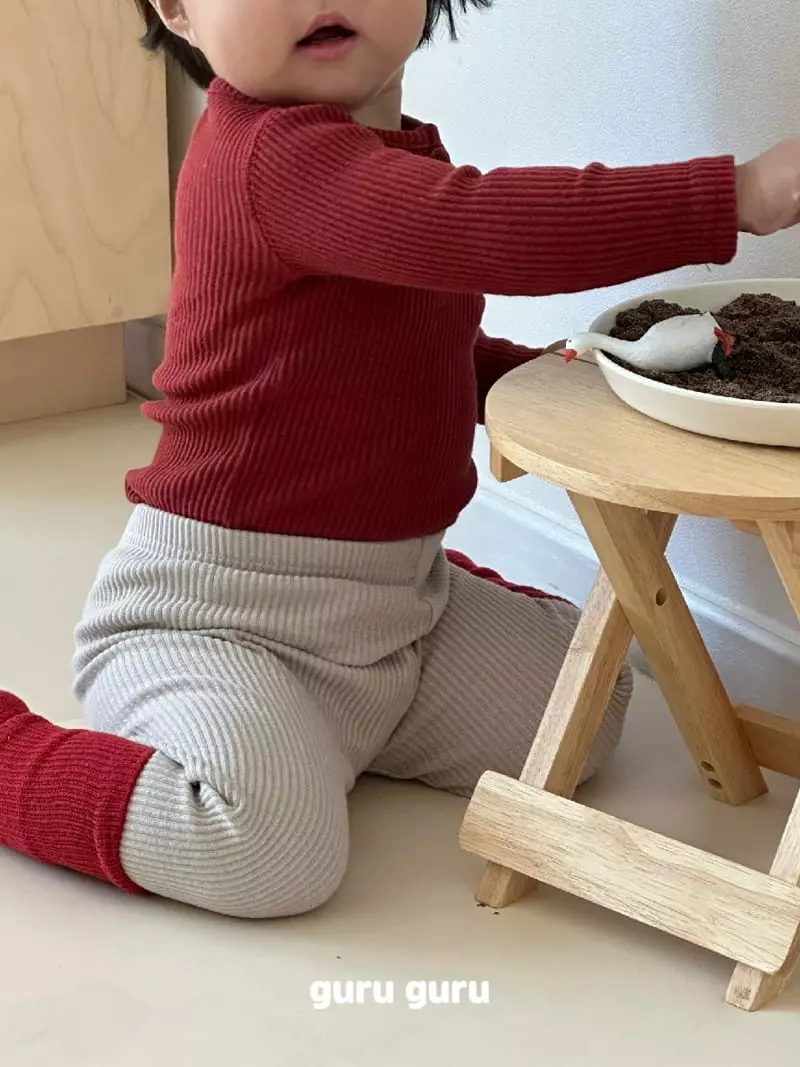Guru Guru - Korean Baby Fashion - #babyoutfit - Color Top Bottom Set - 10