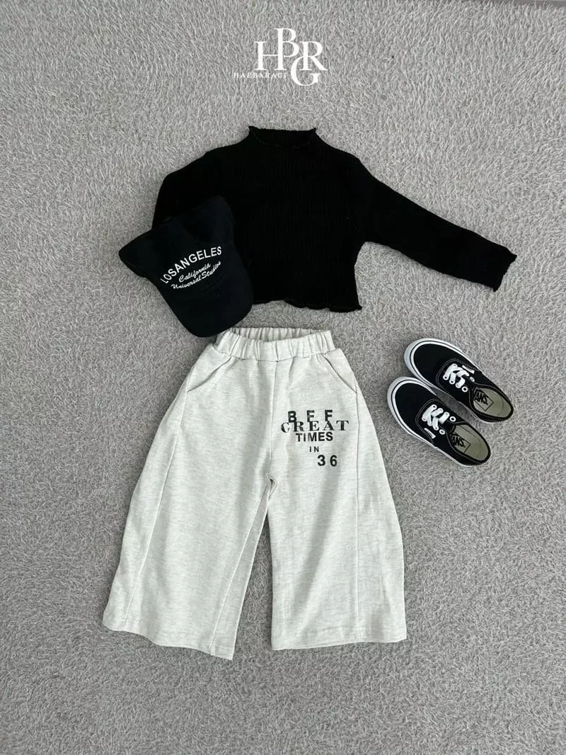 Haebaragi - Korean Children Fashion - #childrensboutique - Rib Crop Tee - 2