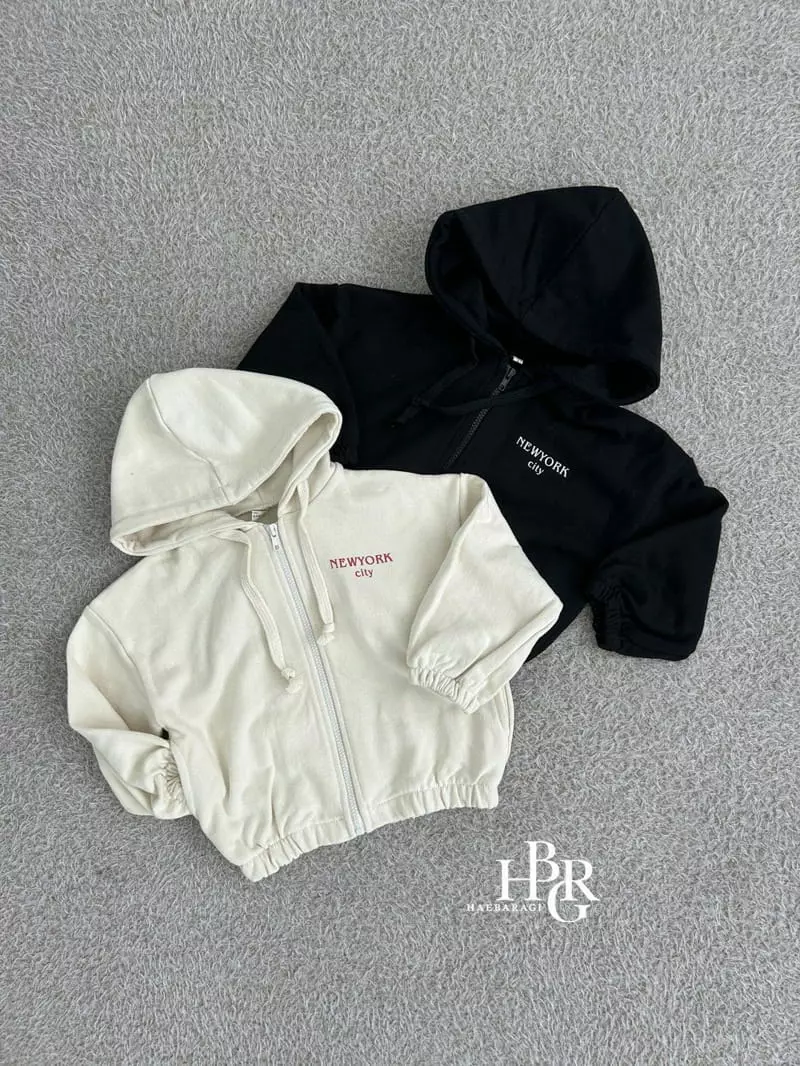 Haebaragi - Korean Children Fashion - #designkidswear - New York Hoody Zip-up