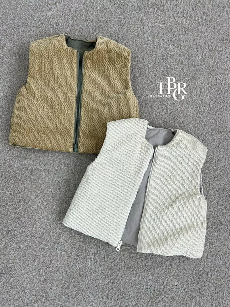 Haebaragi - Korean Children Fashion - #fashionkids - Corduroy Vest - 3