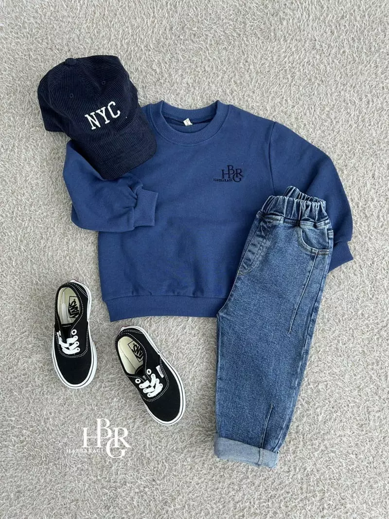 Haebaragi - Korean Children Fashion - #littlefashionista - Logo Sweatshirt - 3