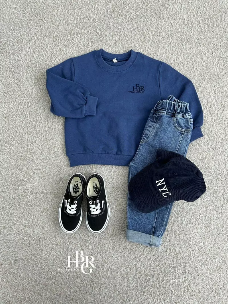 Haebaragi - Korean Children Fashion - #littlefashionista - Logo Sweatshirt - 4