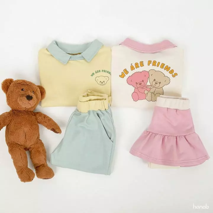 Hanab - Korean Children Fashion - #childofig - Friend Top Bottom Set - 12