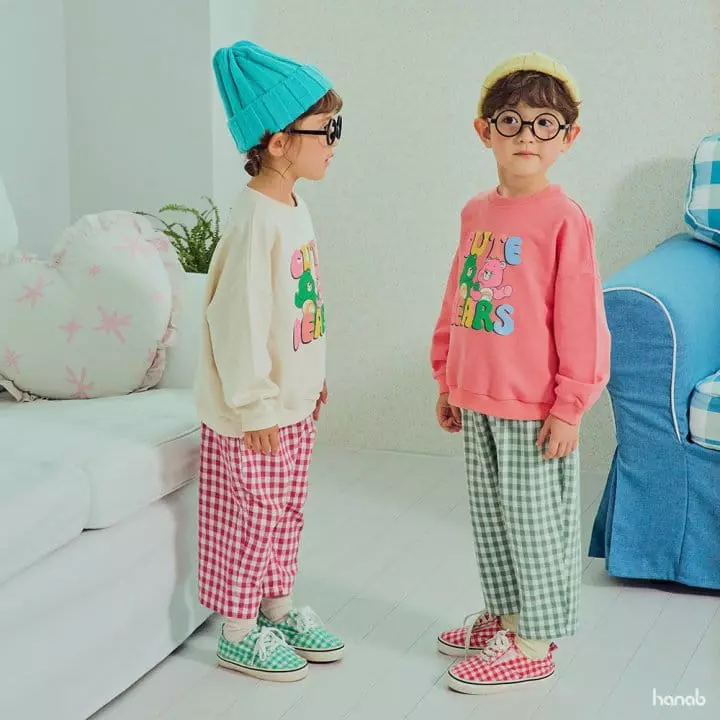 Hanab - Korean Children Fashion - #designkidswear - Yomi Check Pants - 5