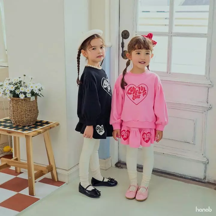 Hanab - Korean Children Fashion - #designkidswear - Loveing Top Bottom Set - 4