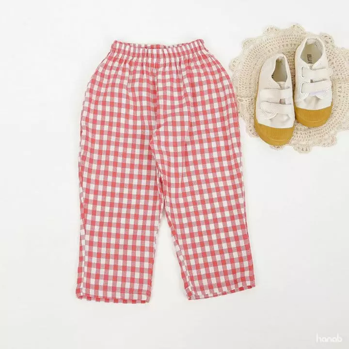 Hanab - Korean Children Fashion - #kidsshorts - Yomi Check Pants - 8