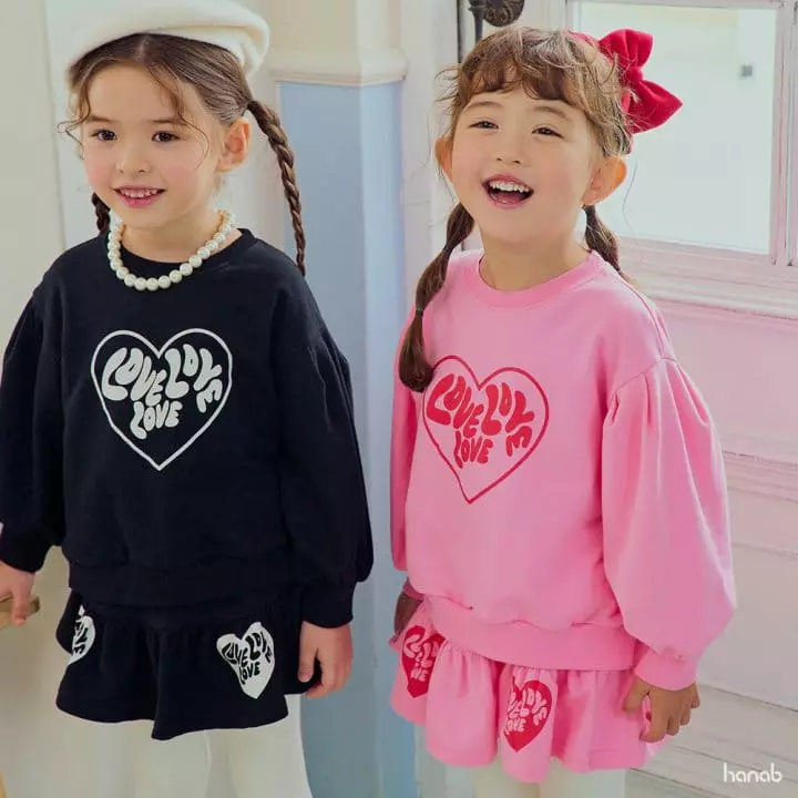 Hanab - Korean Children Fashion - #kidsstore - Loveing Top Bottom Set - 7